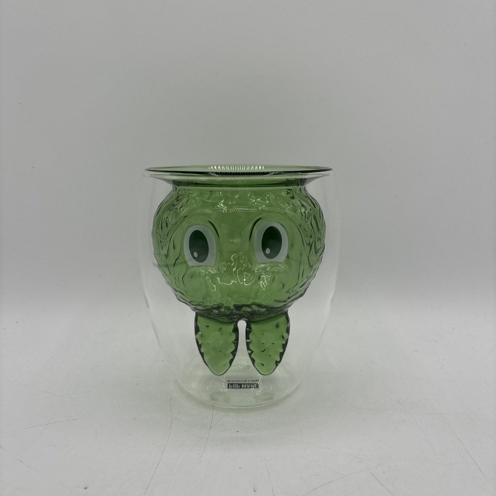 Pop Mart Monsters LABUBU Cheers! Double Walled Glass RELAX Green US Seller